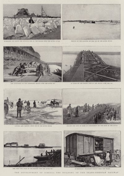 Die Entwicklung Sibiriens, der Bau der Transsibirischen Eisenbahn von English Photographer
