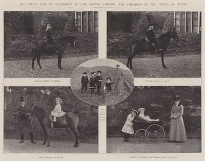 Die direkte Thronfolge des britischen Throns, die Kinder des Prinzen von Wales von English Photographer