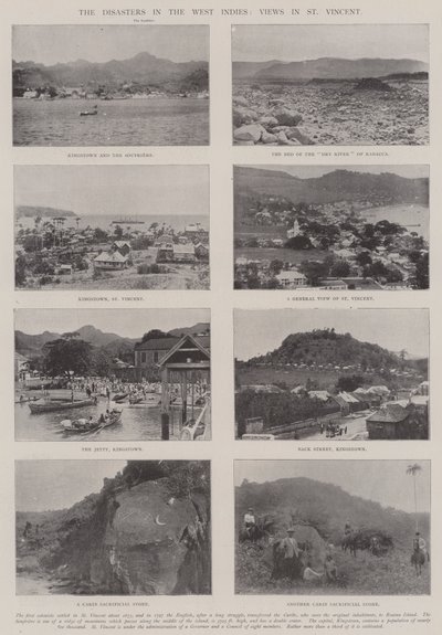 Die Katastrophen in Westindien, Ansichten in St. Vincent von English Photographer