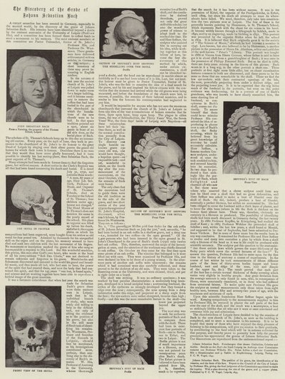 Die Entdeckung des Grabes von Johann Sebastian Bach von English Photographer