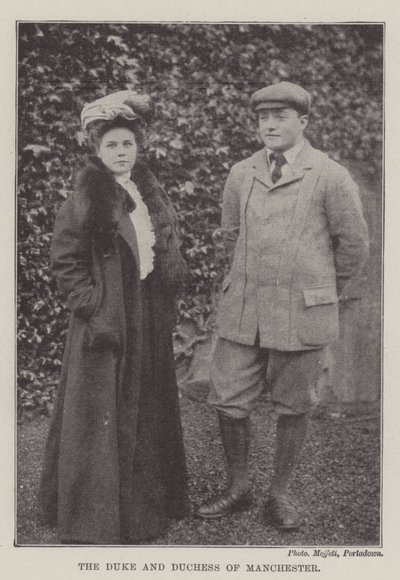 Der Herzog und die Herzogin von Manchester von English Photographer