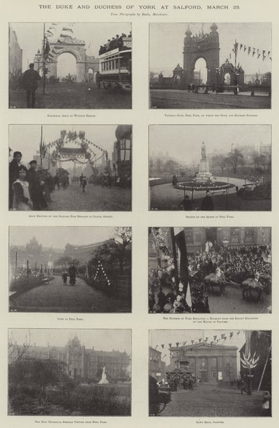 Der Herzog und die Herzogin von York in Salford, 25. März von English Photographer