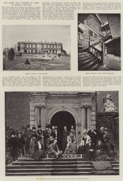 Der Herzog und die Herzogin von York in Temple Newsam von English Photographer