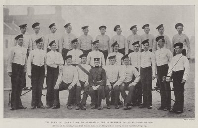Der Besuch des Herzogs von York in Australien, das Detachment der Royal Irish Guards von English Photographer