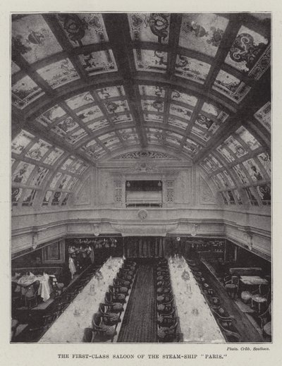 Der Erste-Klasse-Salon des Dampfschiffs Paris von English Photographer