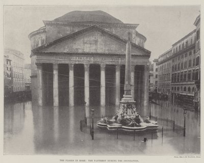 Die Überschwemmungen in Rom, das Pantheon während der Überflutung von English Photographer