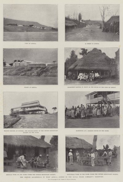 Die französischen Aggressionen in Westafrika, Szenen im Gebiet der Royal Niger Company von English Photographer