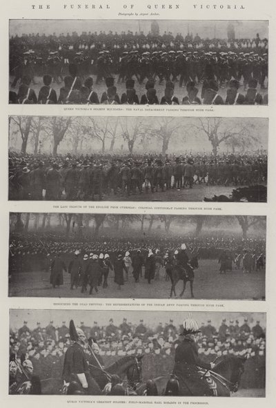 Das Begräbnis von Königin Victoria von English Photographer