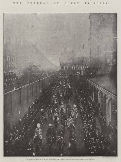 Das Begräbnis von Königin Victoria von English Photographer