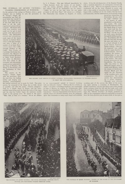 Das Begräbnis von Königin Victoria, Abschlusszeremonien in Windsor von English Photographer