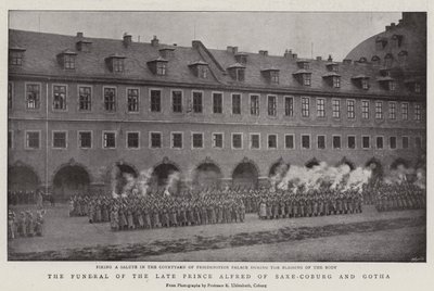 Die Beerdigung des verstorbenen Prinzen Alfred von Sachsen-Coburg und Gotha von English Photographer