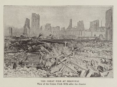 Das große Feuer in Shanghai von English Photographer