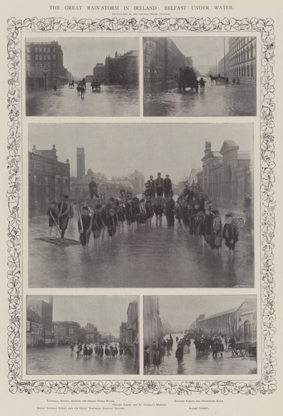 Der große Regensturm in Irland, Belfast unter Wasser von English Photographer