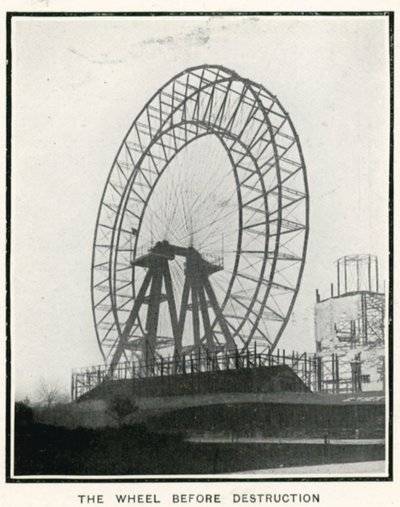 Das Große Rad in Earls Court, London; aus The Sphere, 13. April 1907 von English Photographer