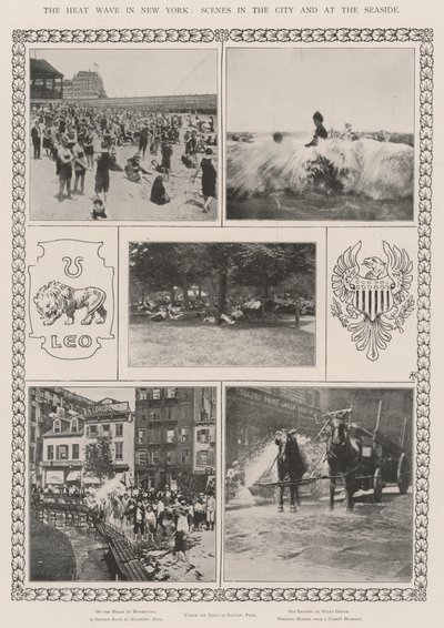 Die Hitzewelle in New York, Szenen in der Stadt und am Meer von English Photographer