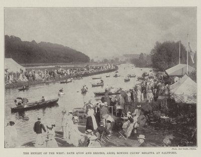 Das Henley des Westens, Regatta der Bath Avon und Bristol Ariel Ruderclubs in Saltford von English Photographer
