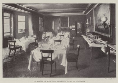 Das Heim des Royal Yacht Squadron in Cowes, das Speisezimmer von English Photographer
