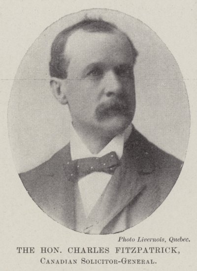 Der ehrenwerte Charles Fitzpatrick, kanadischer Generalstaatsanwalt von English Photographer