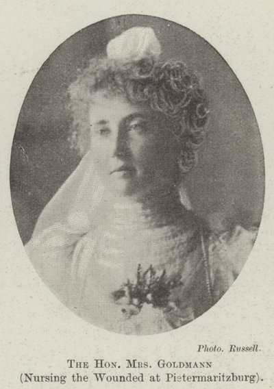 Die ehrenwerte Frau Goldmann, die Verwundeten in Pietermaritzburg pflegend von English Photographer
