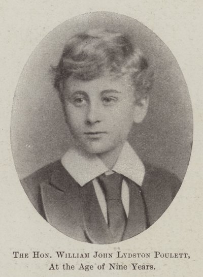 Der ehrenwerte William John Lydston Poulett im Alter von neun Jahren von English Photographer