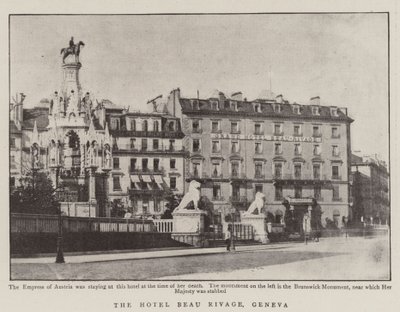 Das Hotel Beau Rivage, Genf von English Photographer