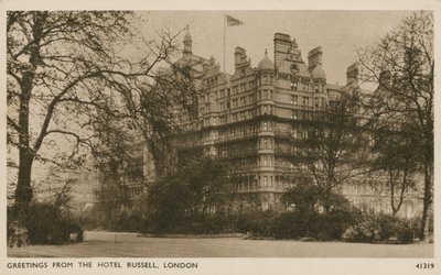 Das Hotel Russell, London von English Photographer