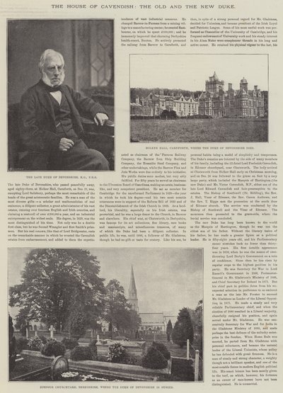 Das Haus Cavendish, der alte und der neue Herzog von English Photographer