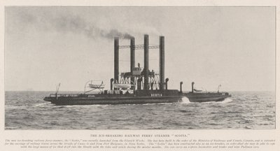 Der eisbrechende Eisenbahnfährdampfer Scotia von English Photographer