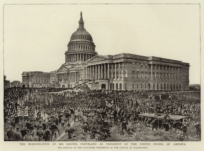 Die Amtseinführung von Mr. Grover Cleveland als Präsident der Vereinigten Staaten von Amerika von English Photographer