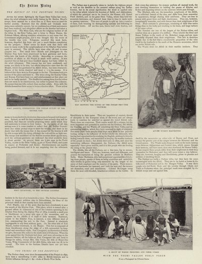 Der Aufstand in Indien, die Revolte der Grenzstämme von English Photographer