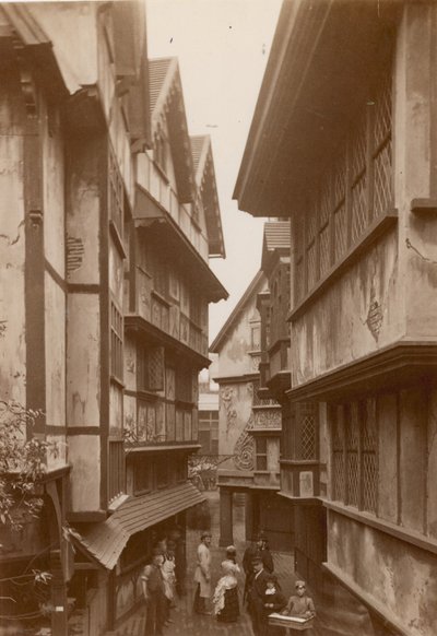 Die Internationale Gesundheitsausstellung in South Kensington: Reproduktion von London in alten Zeiten von English Photographer