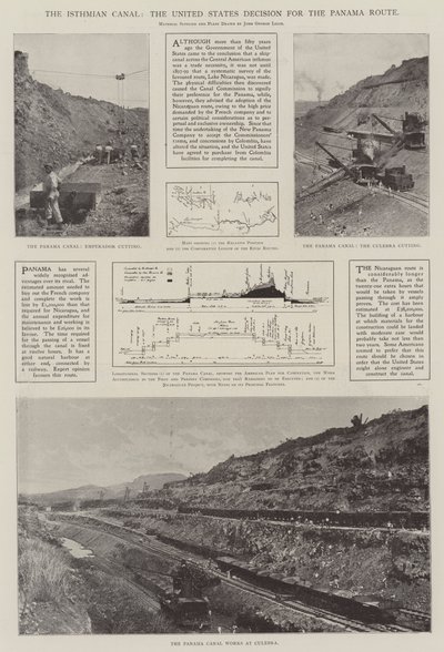 Der Isthmische Kanal, die Entscheidung der USA für die Panama-Route von English Photographer
