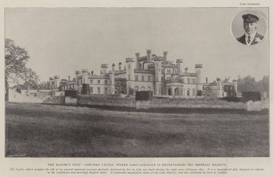 Der Besuch des Kaisers, Schloss Lowther, wo Lord Lonsdale Seine Kaiserliche Majestät empfängt von English Photographer