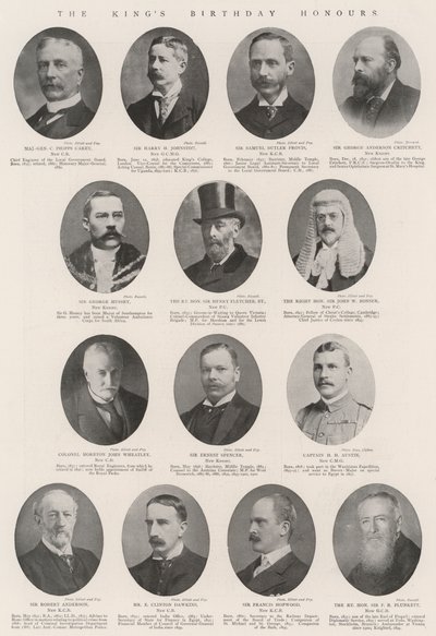 Die Geburtstagsauszeichnungen des Königs von English Photographer