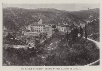 Das Laghet-Kloster, besucht von Ihrer Majestät am 6. April von English Photographer