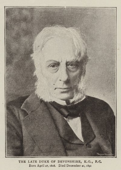 Der verstorbene Herzog von Devonshire, KG, PC von English Photographer
