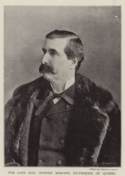 Der verstorbene Ehrenwerte Honore Mercier, Ex-Premier von Quebec von English Photographer