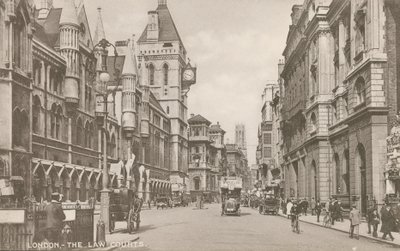 Die Gerichtsgebäude, London von English Photographer