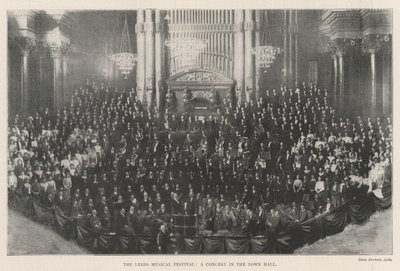 Das Leeds Musikfestival, ein Konzert im Rathaus von English Photographer