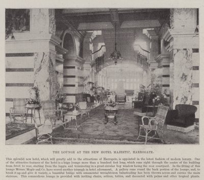 Die Lounge im neuen Hotel Majestic, Harrogate von English Photographer