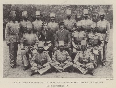 Die Madras Sappers und Miners, die von der Königin am 19. September inspiziert wurden von English Photographer