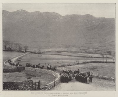 Die Manchester-Wasserwerke, Eröffnung der neuen Straße um Thirlmere von English Photographer