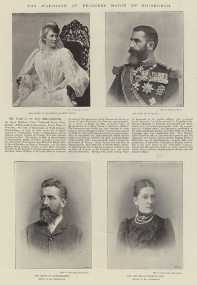 Die Hochzeit von Prinzessin Marie von Edinburgh von English Photographer