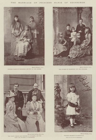 Die Hochzeit von Prinzessin Marie von Edinburgh von English Photographer