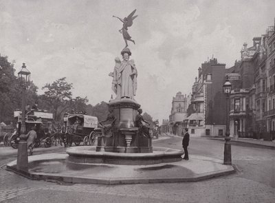 Der Gedenkbrunnen in der Park Lane von English Photographer