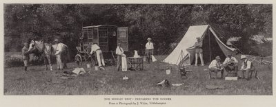 Die Mittagsruhe, das Abendessen vorbereiten von English Photographer
