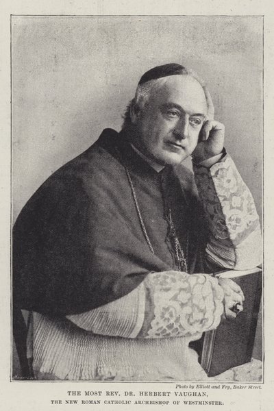 Der Hochwürdigste Dr. Herbert Vaughan, der neue römisch-katholische Erzbischof von Westminster von English Photographer