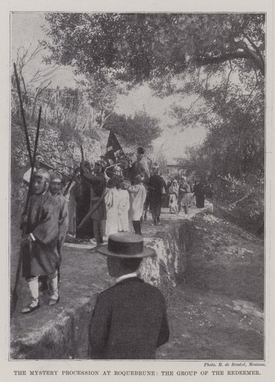 Die Mysterienprozession in Roquebrune, die Gruppe des Erlösers von English Photographer