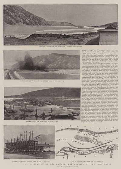 Die Navigation der Donau, die Eröffnung der Eisernen Tore von English Photographer