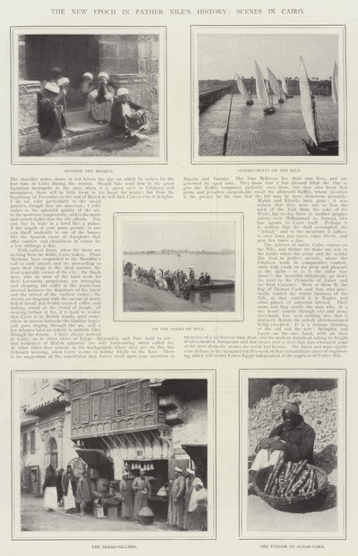 Die neue Epoche in der Geschichte von Vater Niles, Szenen in Kairo von English Photographer